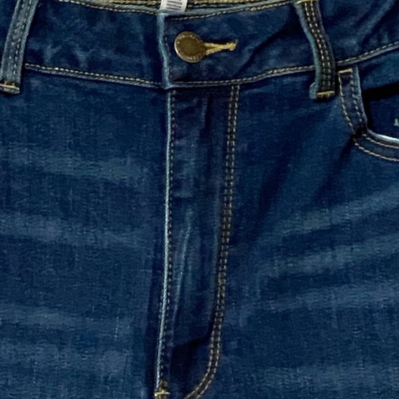 Wrangler High-Rise Bootcut Jeans 12 Dark Blue Western Cowgirl Straight Fit NWT - Picture 7 of 12